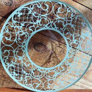 Sterling Silver Glass Trivet